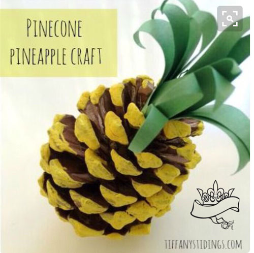 Pinecone Pineapple Craft.