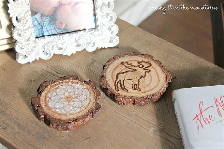 Rustic Wood Coaster.