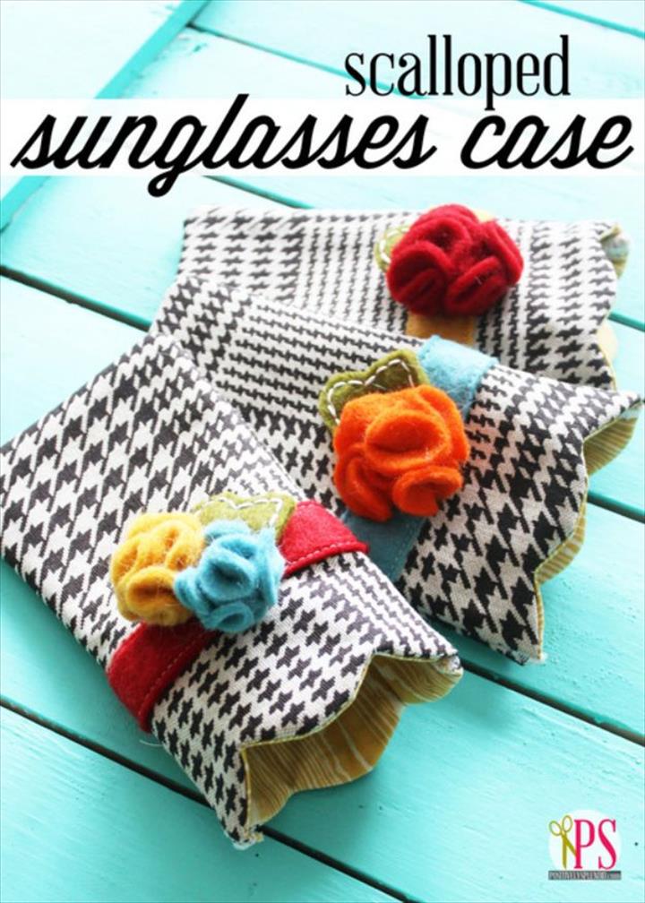 Scalloped Sunglasses Case.