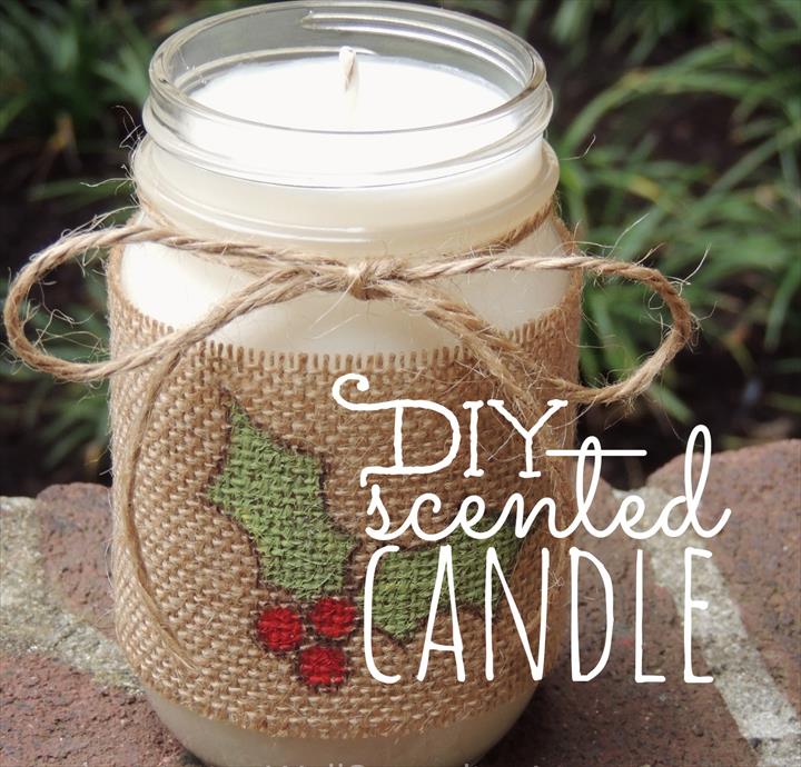 Scented Candle In A Jar.