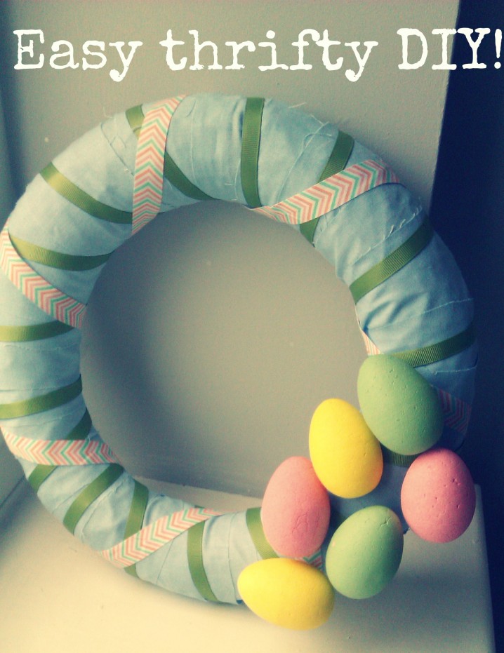 Shabby Chic Easter Wreath.
