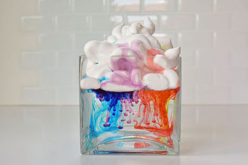 Shaving Cream Rain Clouds, DIY Summer Projects