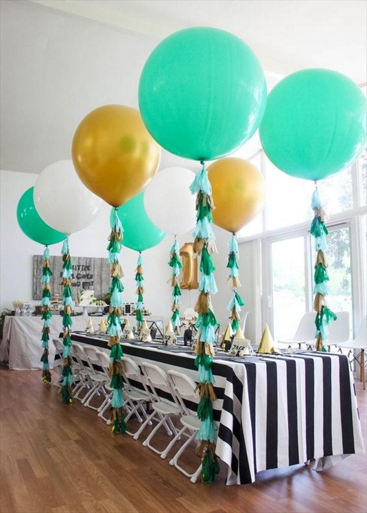 Tassels On The Balloons, DIY Balloon Projects