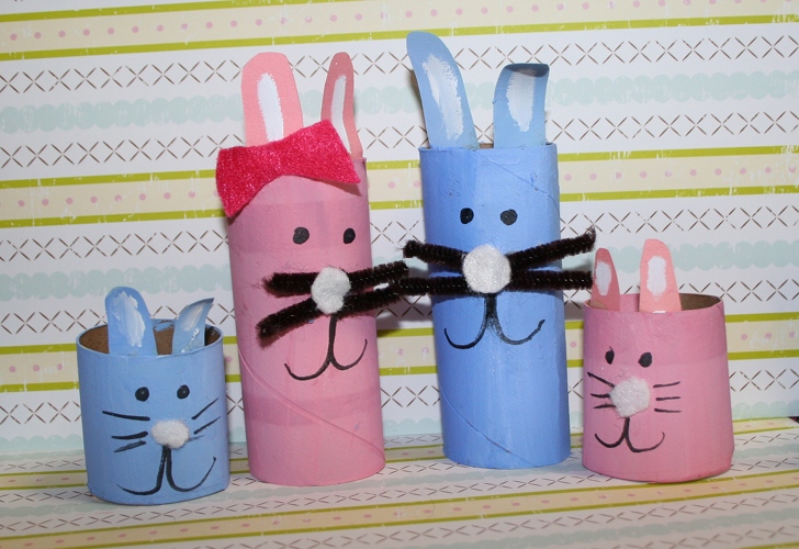 Toilet Paper Roll Bunnies.