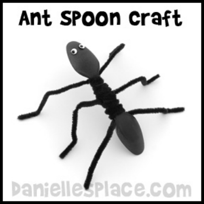 Ant-spoons go marching. Spoon Crafts For Kids