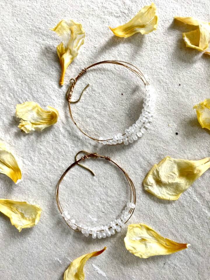 Anthropologie Inspired Hoop DIY Earring Ideas.