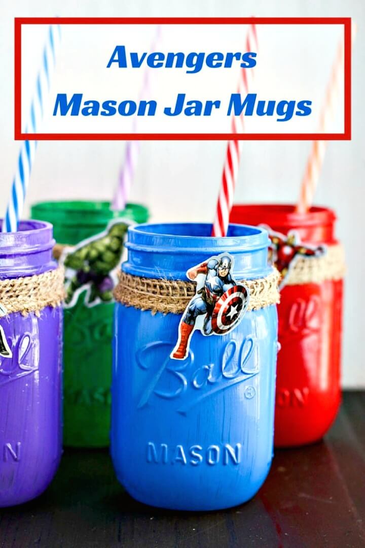 Avengers Mason Jar Mugs.