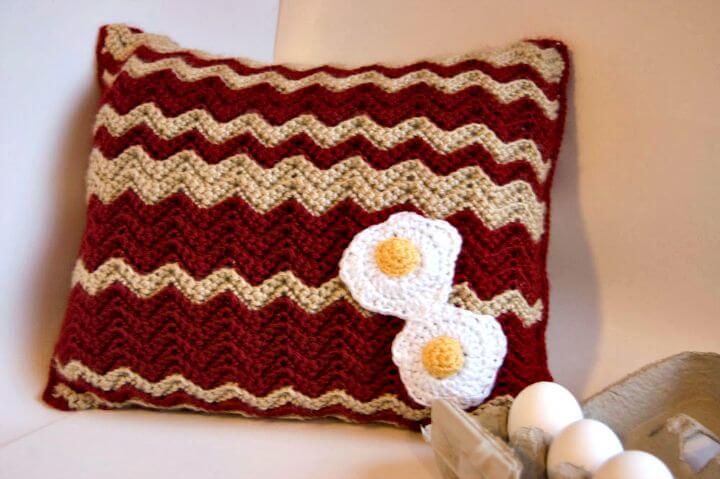 Bacon and Eggs Pillow.