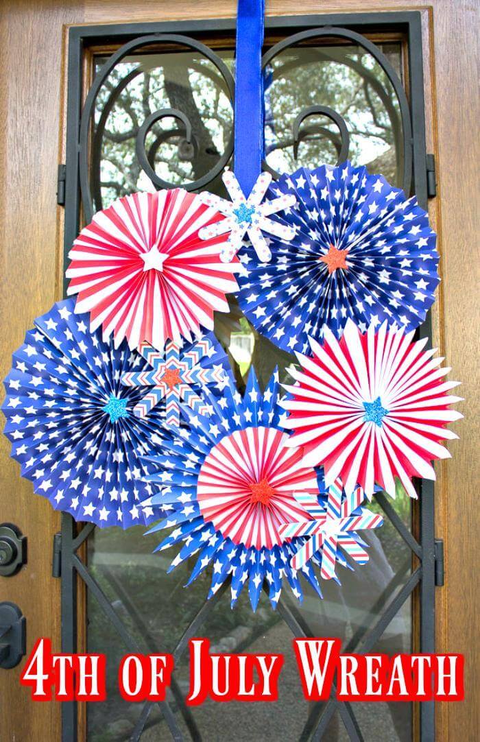 Beautiful 4th of July Wreath.