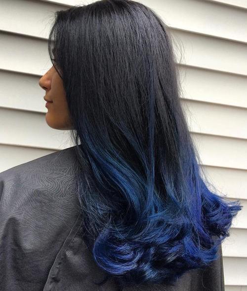 Blue Highlight Hairstyles