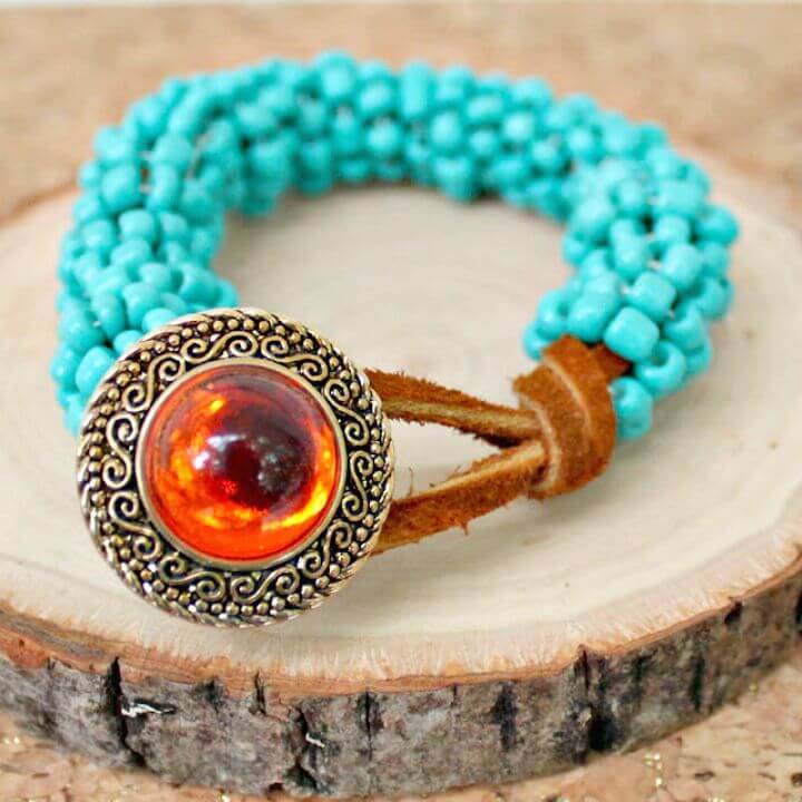 Bohemian Goddess Turquoise Wrapped Bracelet.