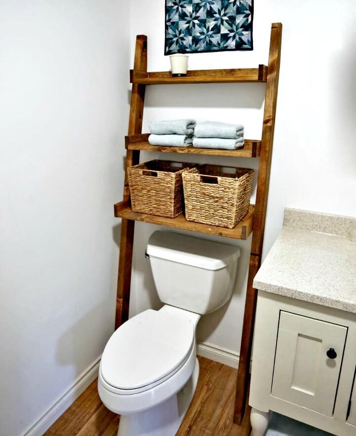 Build Bathroom Storage Ladder.