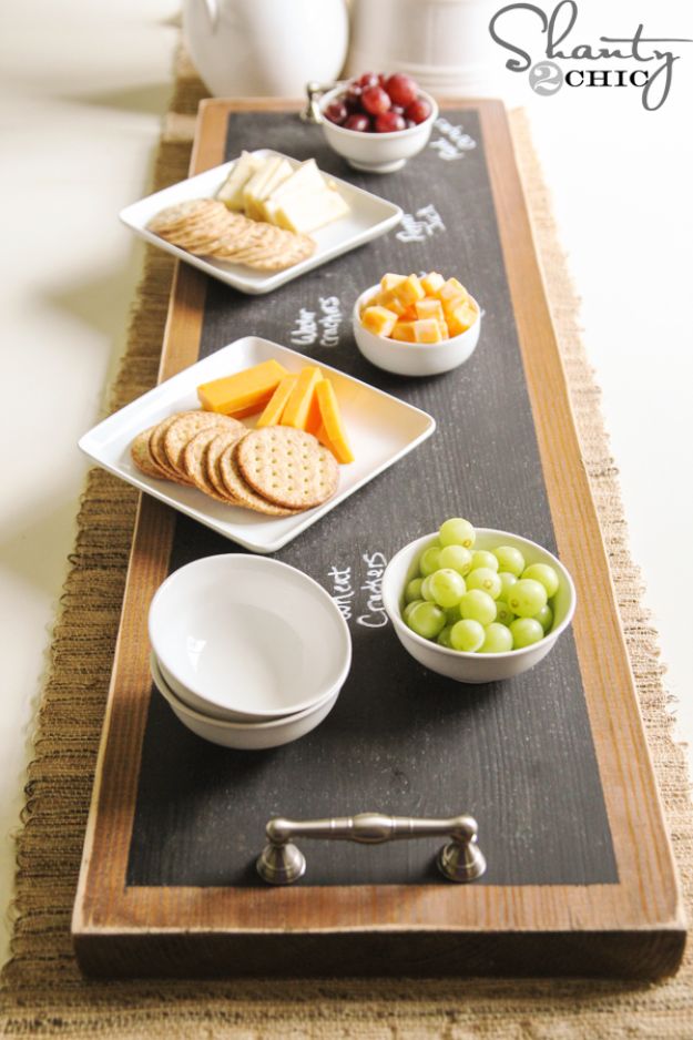 Chalkboard Serving Tray.