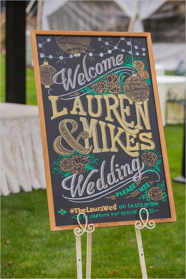 Chalkboard Welcome Sign.