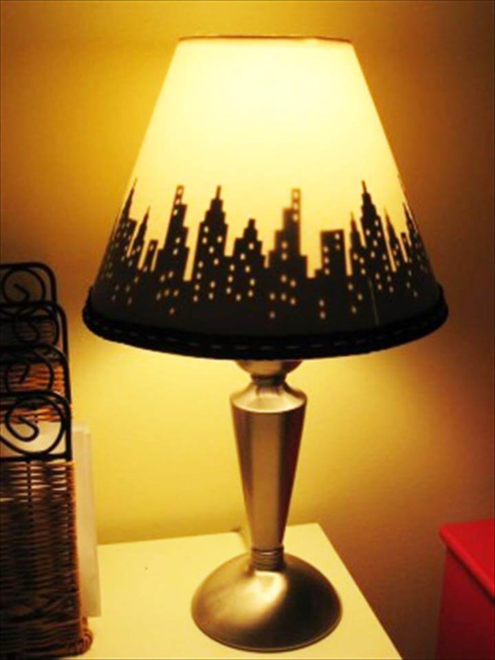 Cool City Skyline Lampshade.