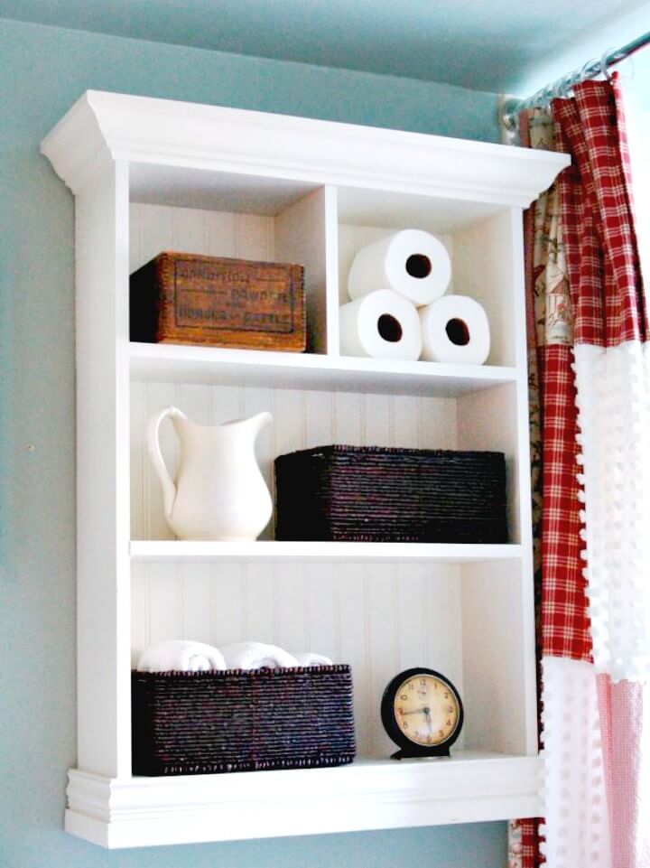 Cottage Bathroom Storage Cabinet.