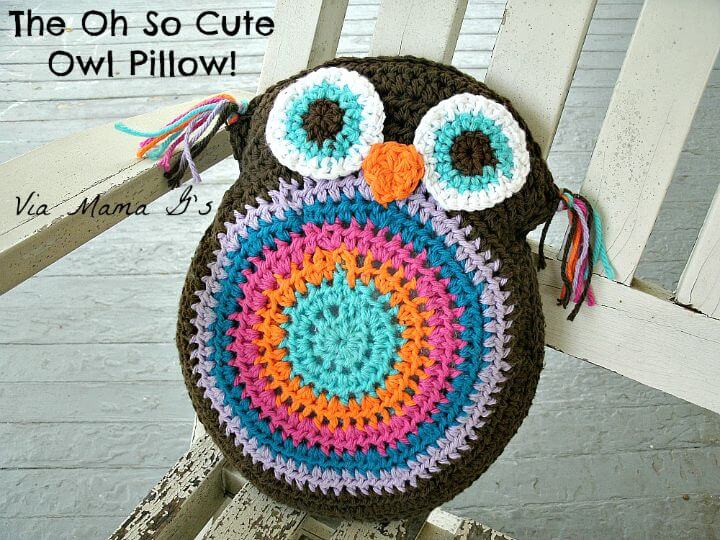 Crochet Owl Pillow Pattern.