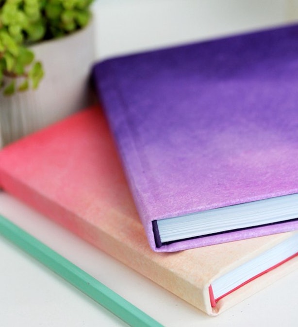 DIY Ombre Journals.