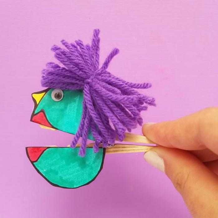 DIY Puppet clothespin.