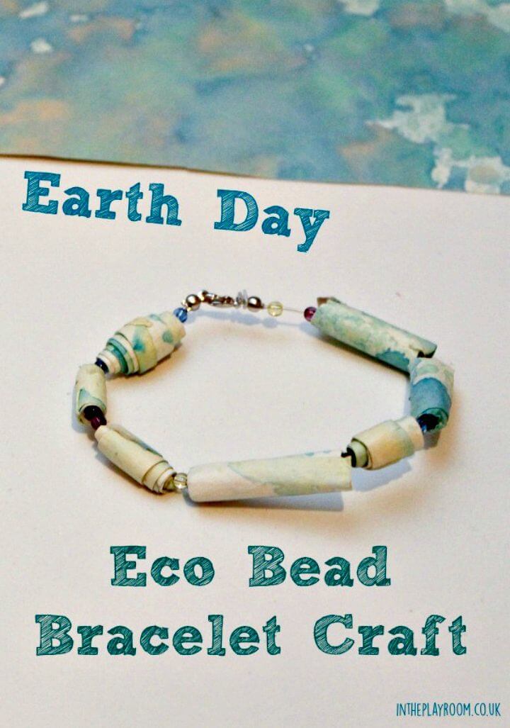 Earth Day Eco Bead Bracelet Craft.