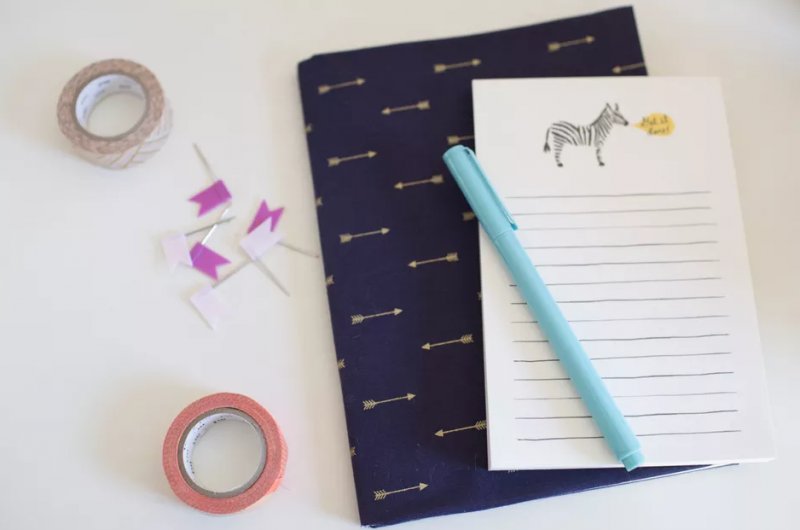 Fabric Covered Notebook.