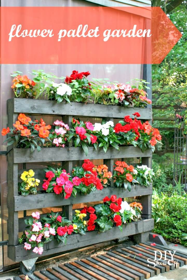 Flower Pallet Garden.