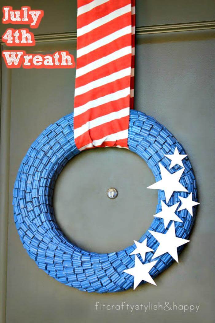 Fourth of July Wreath.