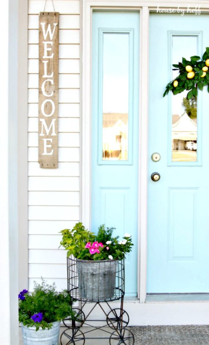 Front Door Welcome DIY Sign Ideas