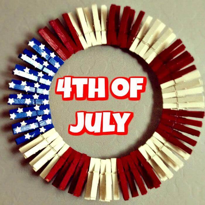 Great 4th of July Wreath DIY Project.