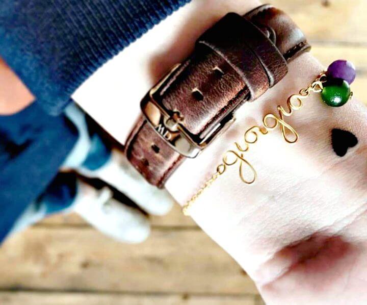 Handmade Name Bracelet.