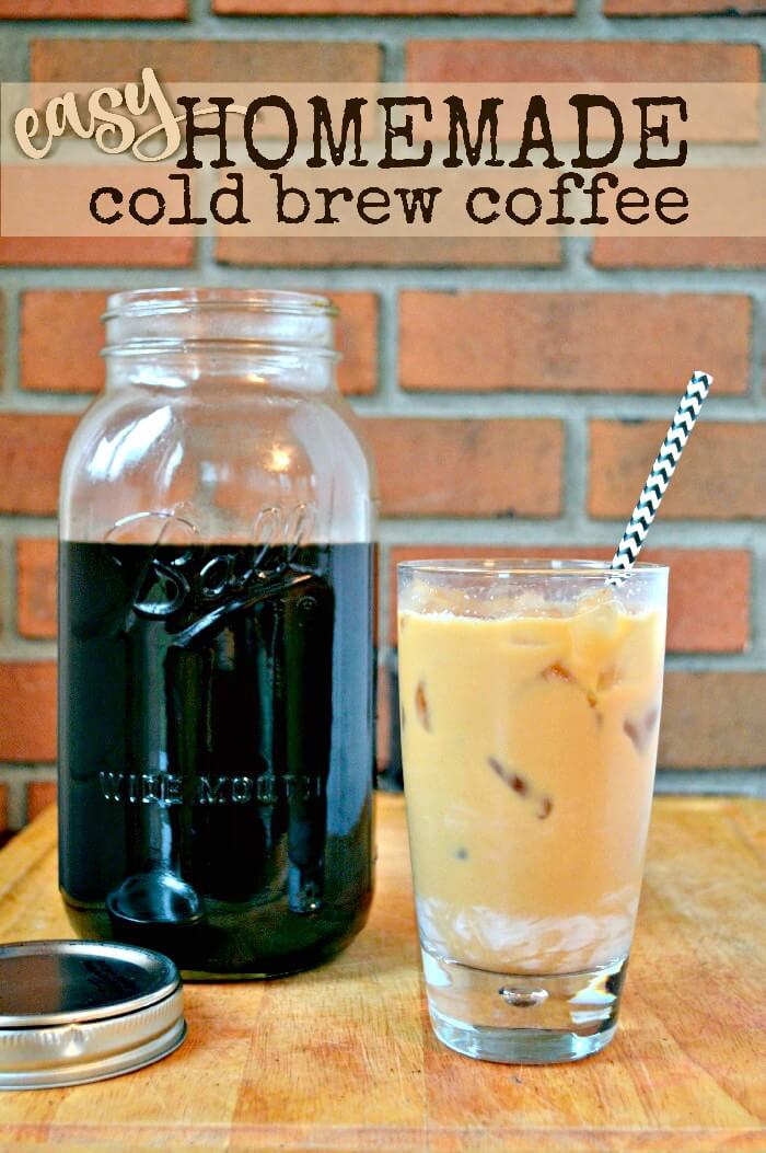 Homemade Cold Brew Coffee.