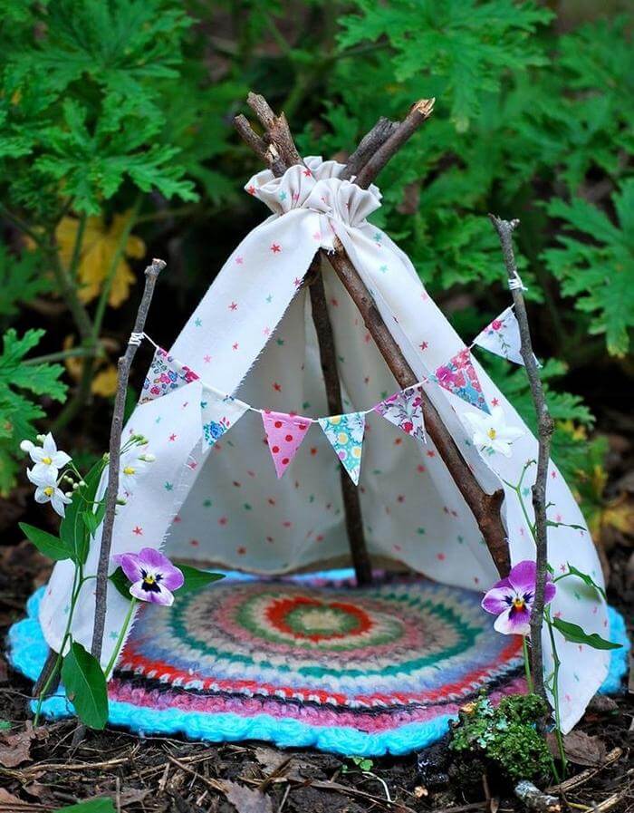 Homemade Fairy Tents.
