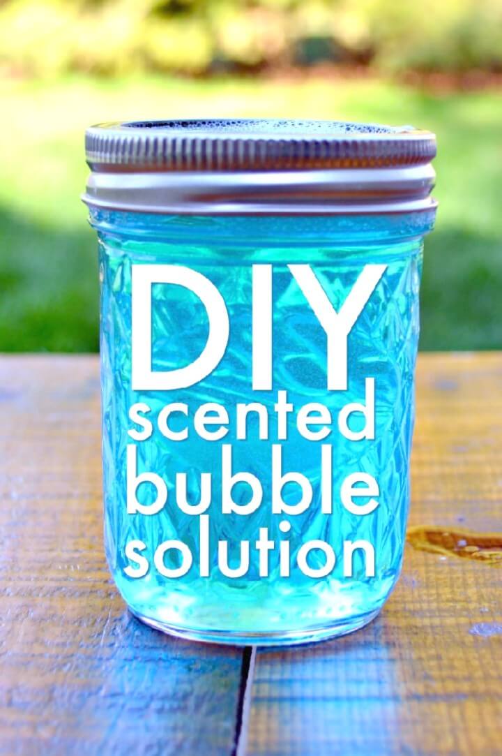 Homemade Scented Bubbles.