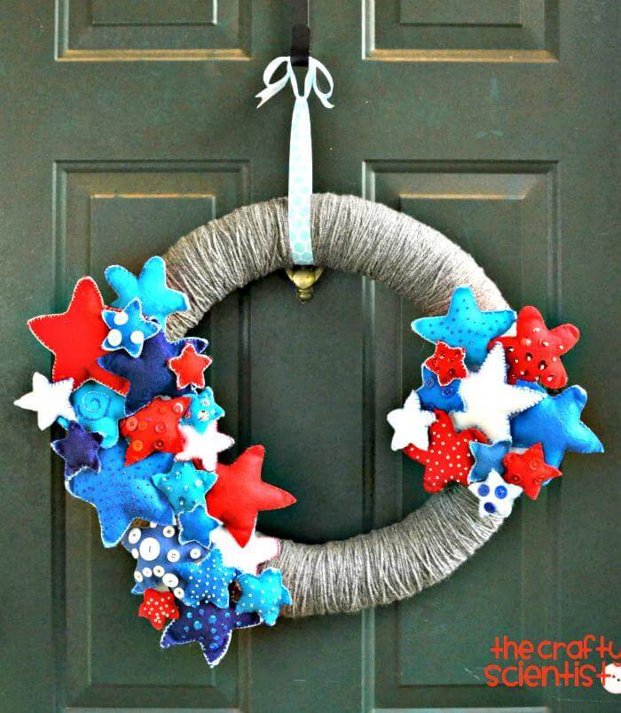 Interchangeable July 4th Wreath.