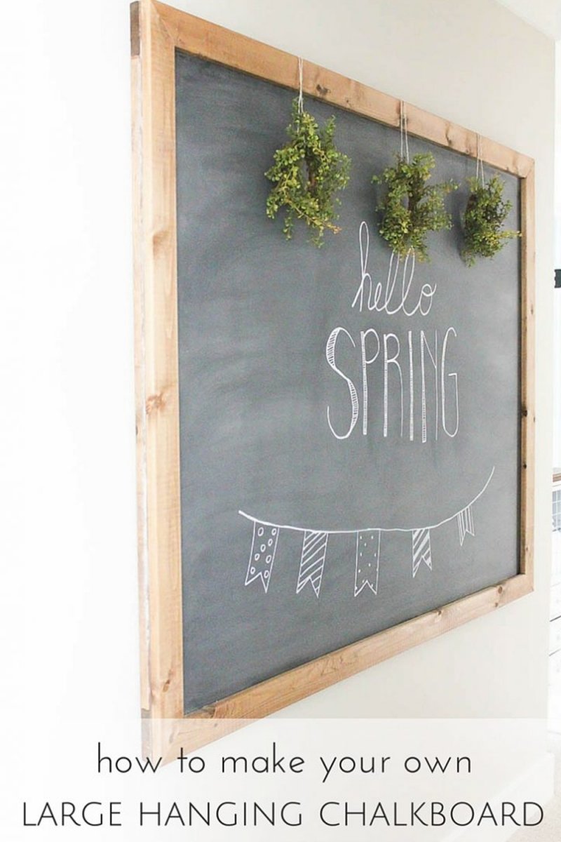 Large Hanging DIY Chalkboard.