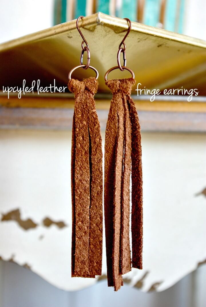 Leather Fringe DIY Earring Ideas.