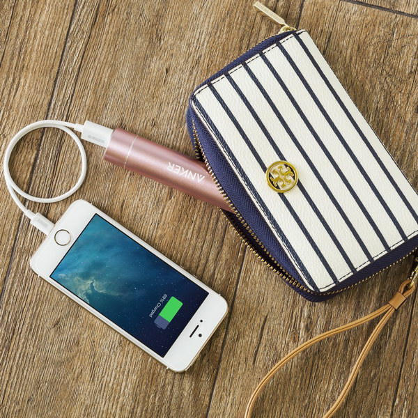 Lipstick-Sized Portable External Battery Charger.