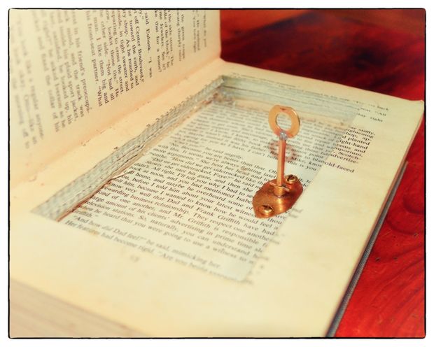 Make an Old Book a Super Secret Book Safe.