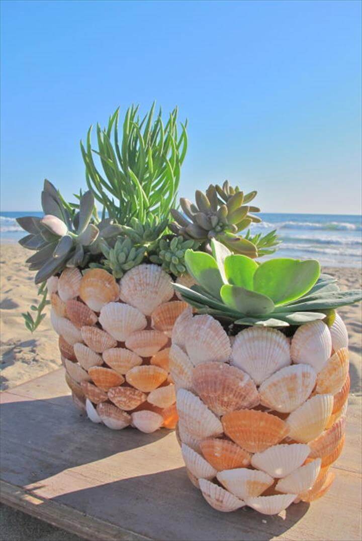 Make this cute succulent planter.