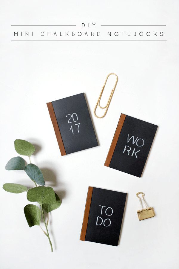 Mini Chalkboard Notebooks.