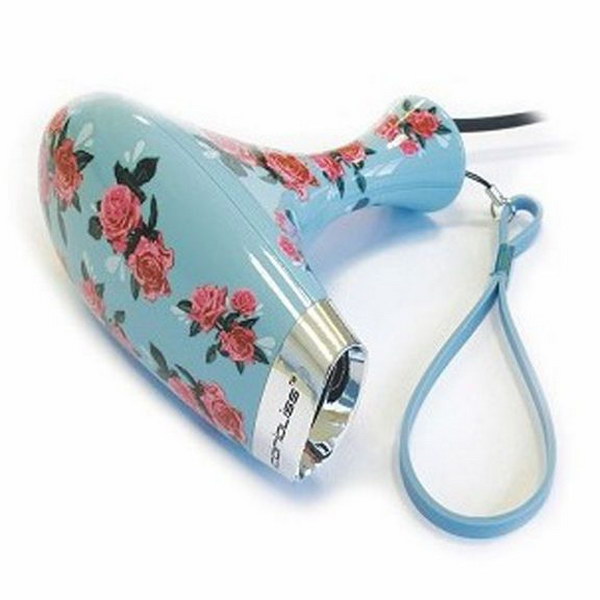 Mini Vintage Hairdryer in Blue Floral.