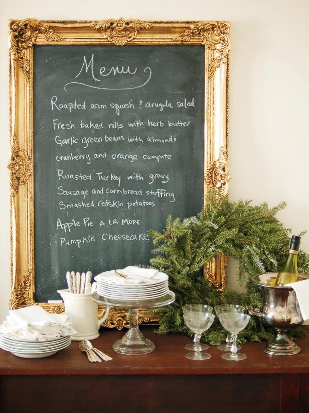 Ornate Framed DIY Chalkboard.