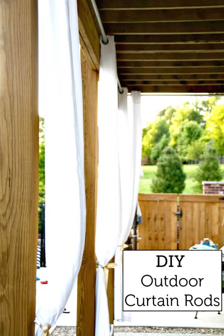 Outdoor Curtain Rods. Patio & Porch Décor Ideas