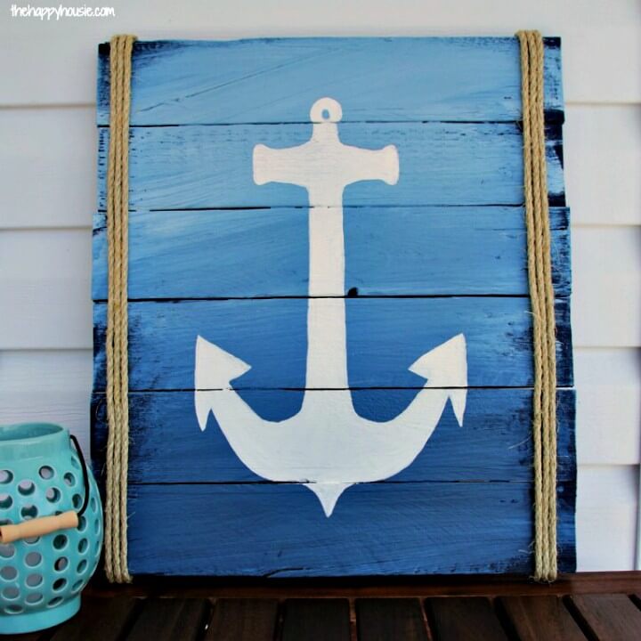 Pallet Anchor Sign for Your Deck.