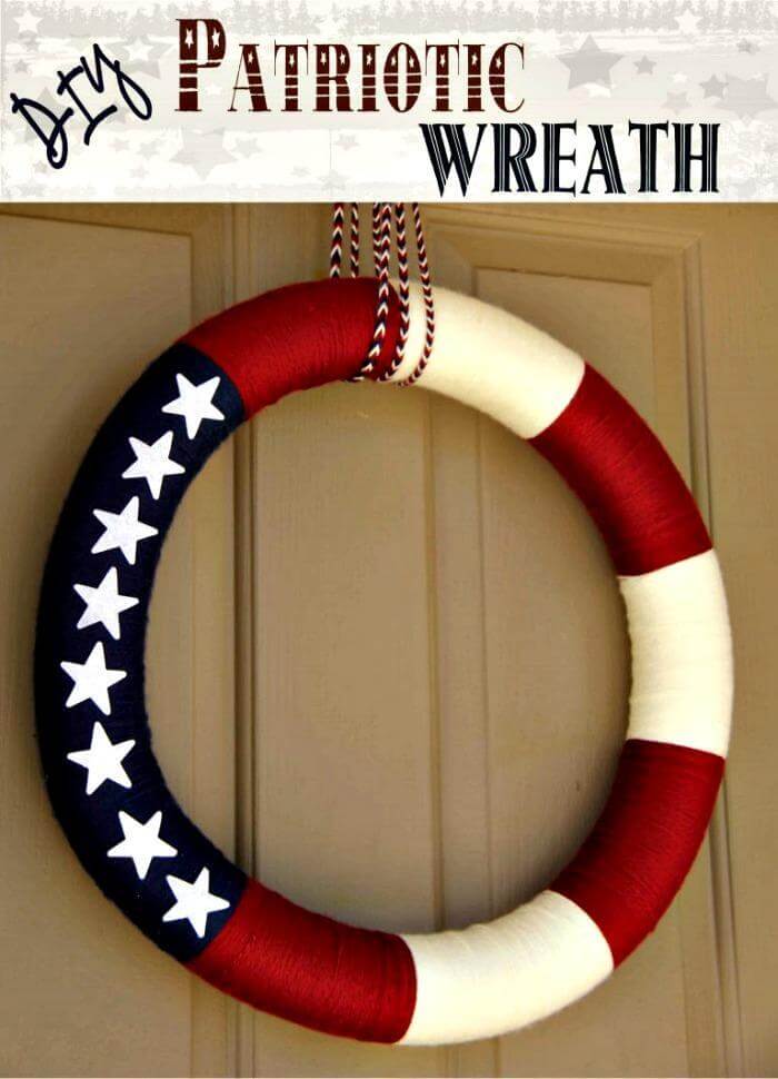 Patriotic Decoration Wreath.