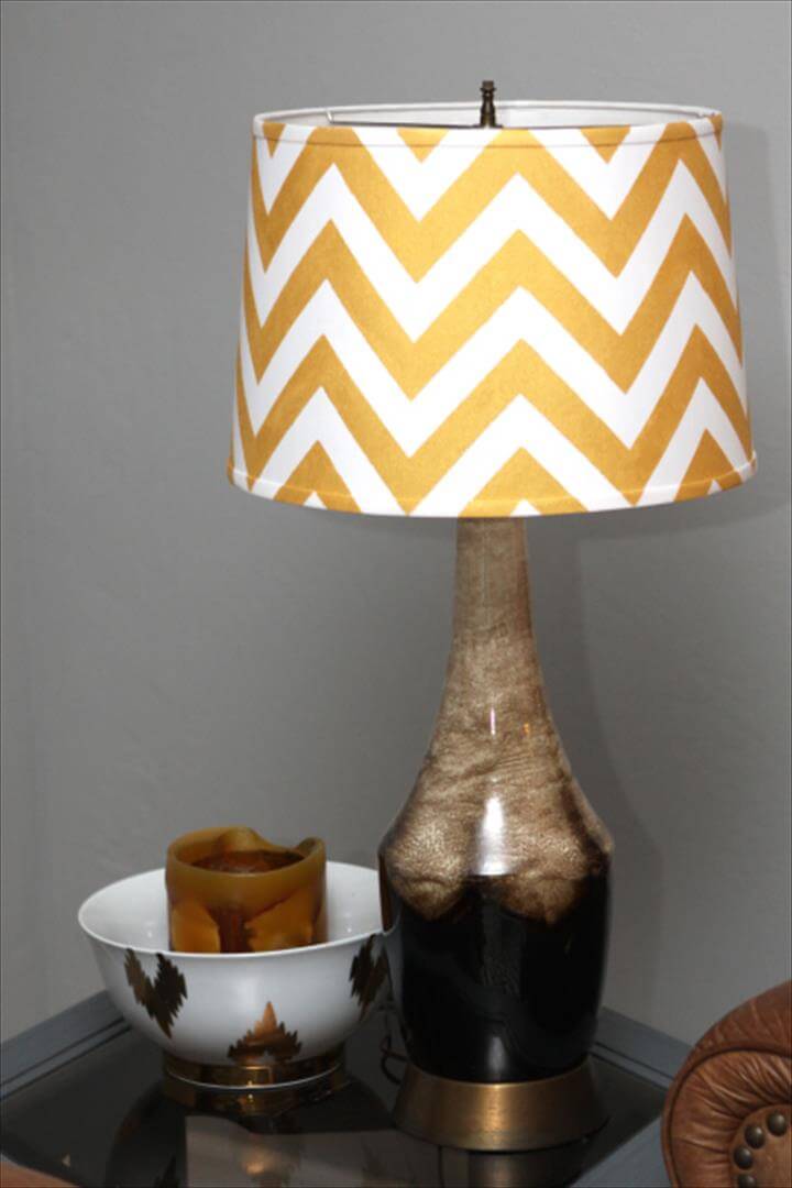 Personalized Chevron Lampshade.