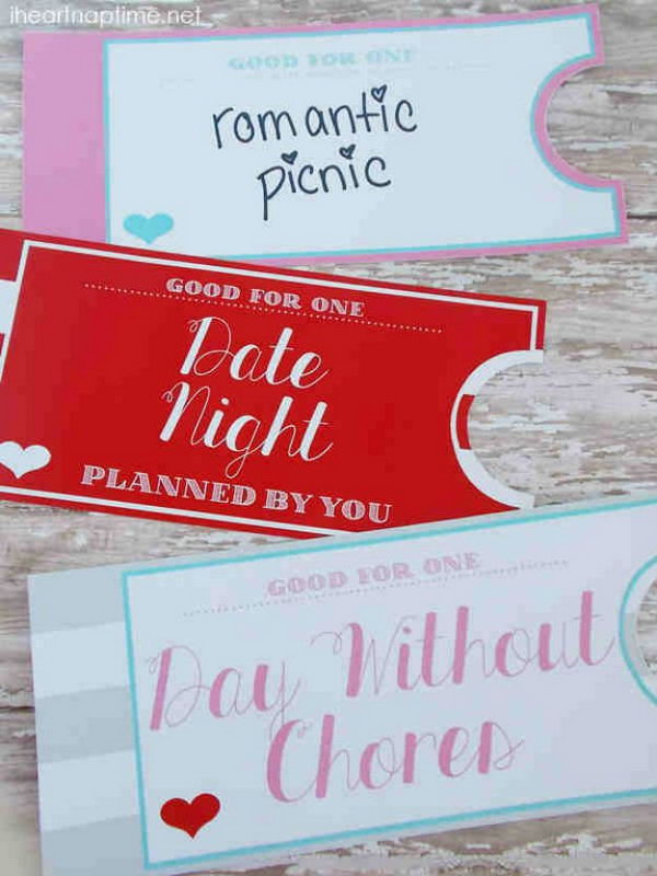 Printable Love Coupon Book.