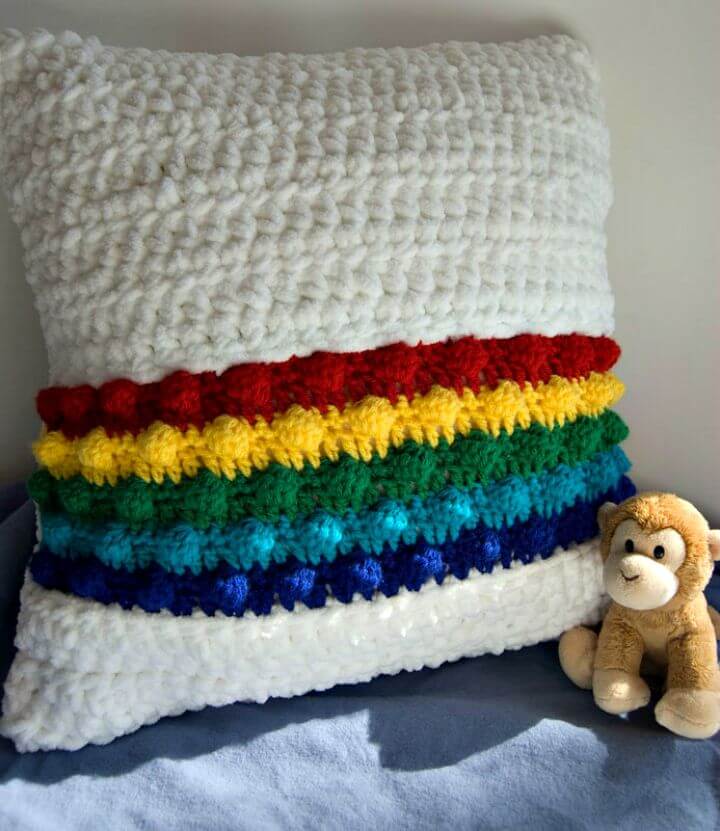 Rainbow in the Clouds Pillow.
