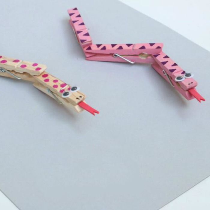 Stackable clothespin fun.