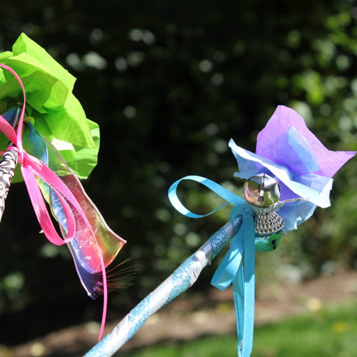Stick wands will grant you the wish of fun. Stick Craft Ideas for Kids